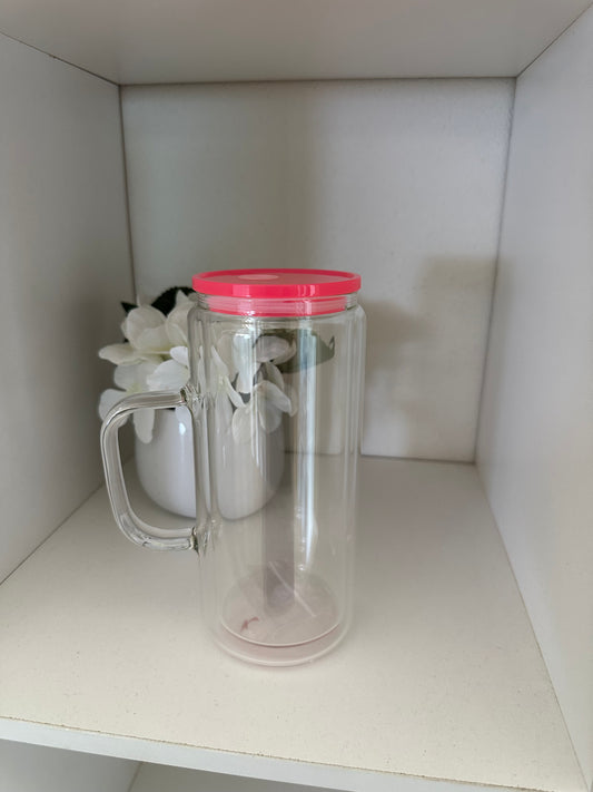 20oz Glass Snow Globe Handle