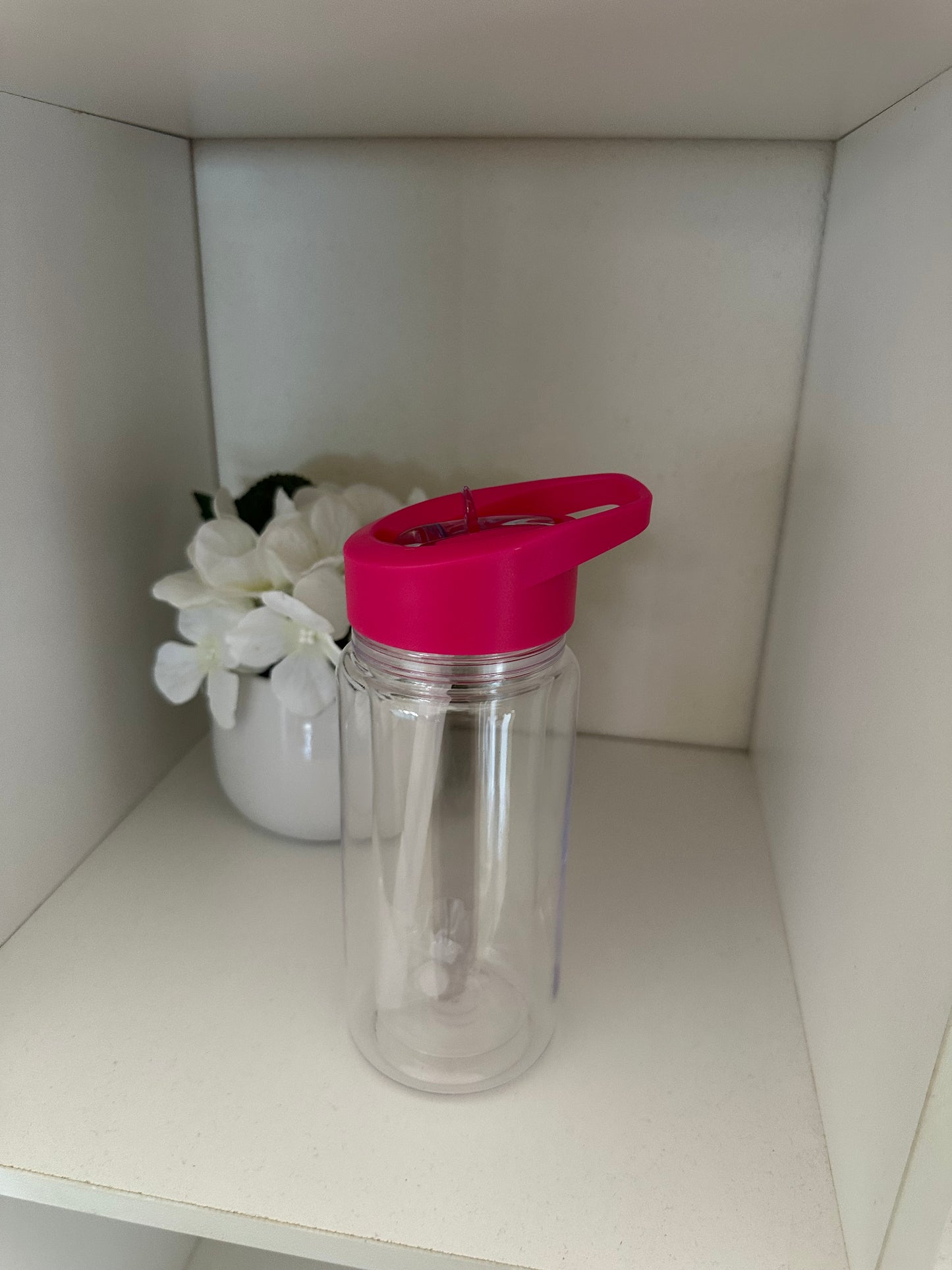 12oz Acrylic Kids Water Bottle Snow globe