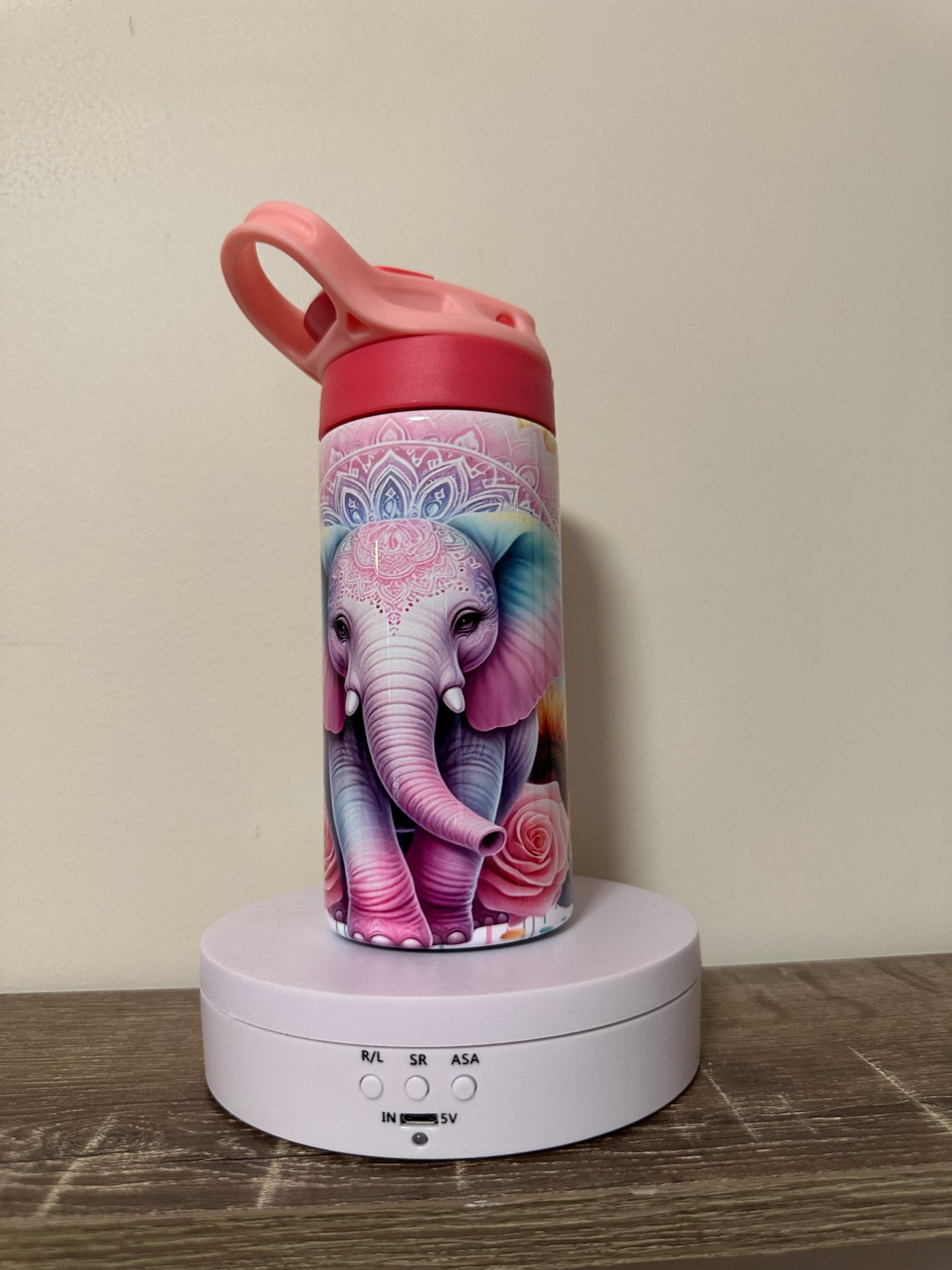 Elephant kids sublimation drink bottle