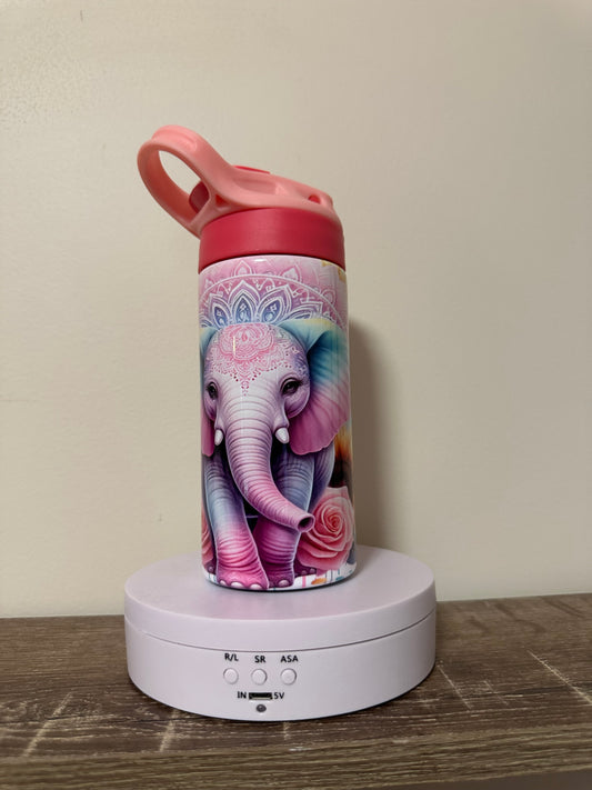 Elephant kids sublimation drink bottle