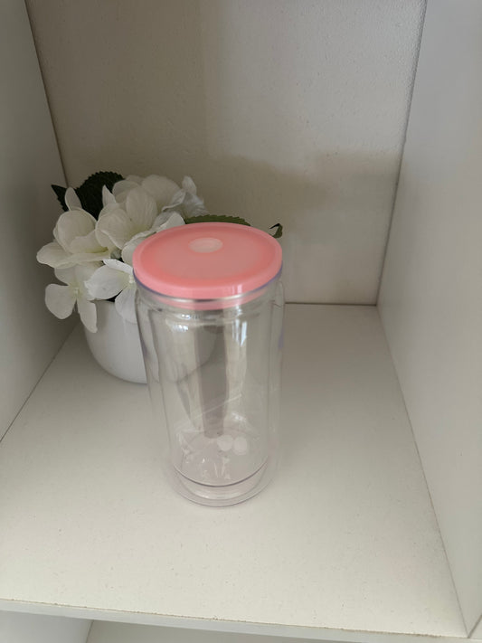 16oz Acrylic Snow Globe Tumbler
