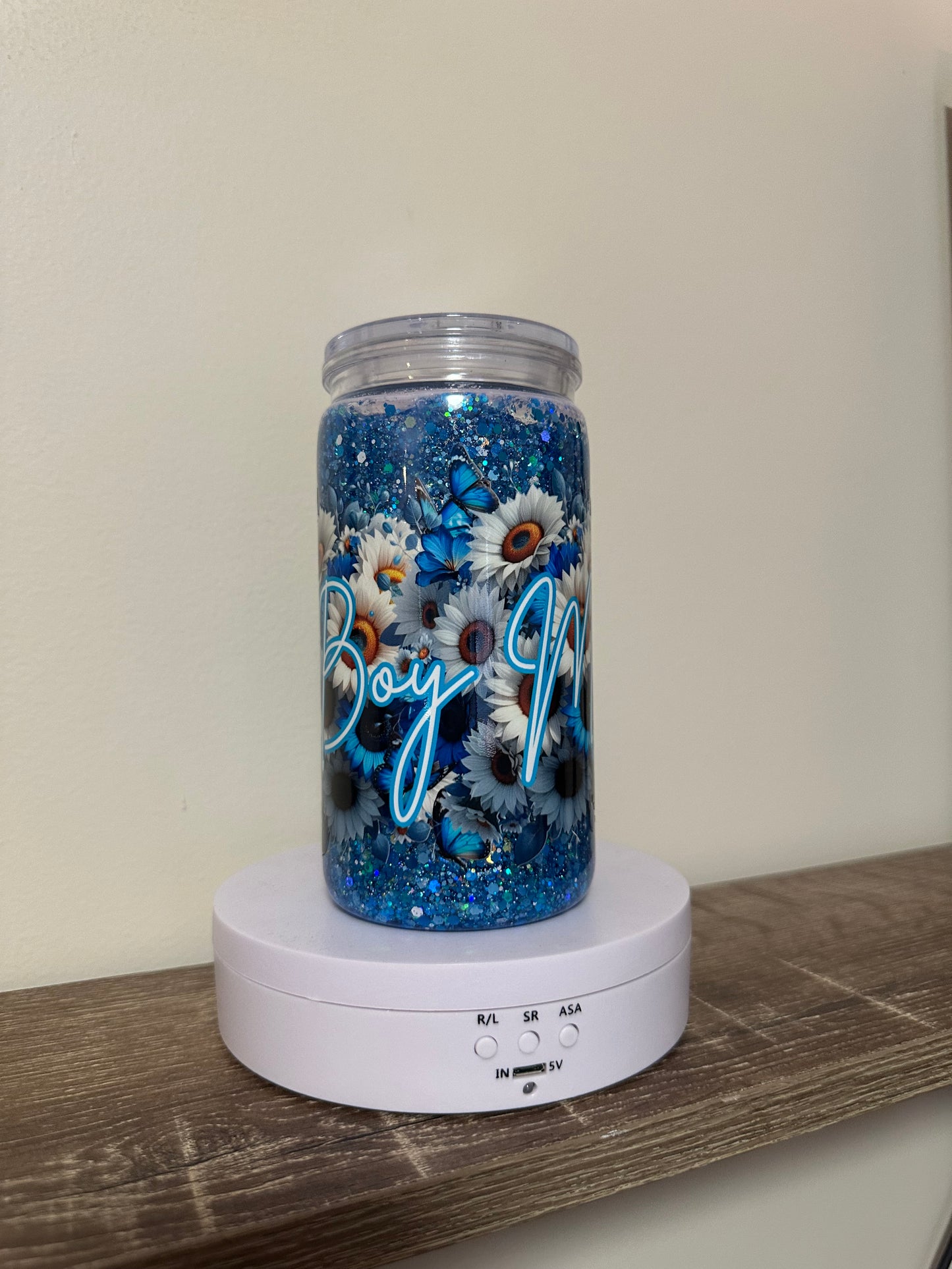 16oz boy mumma snow globe