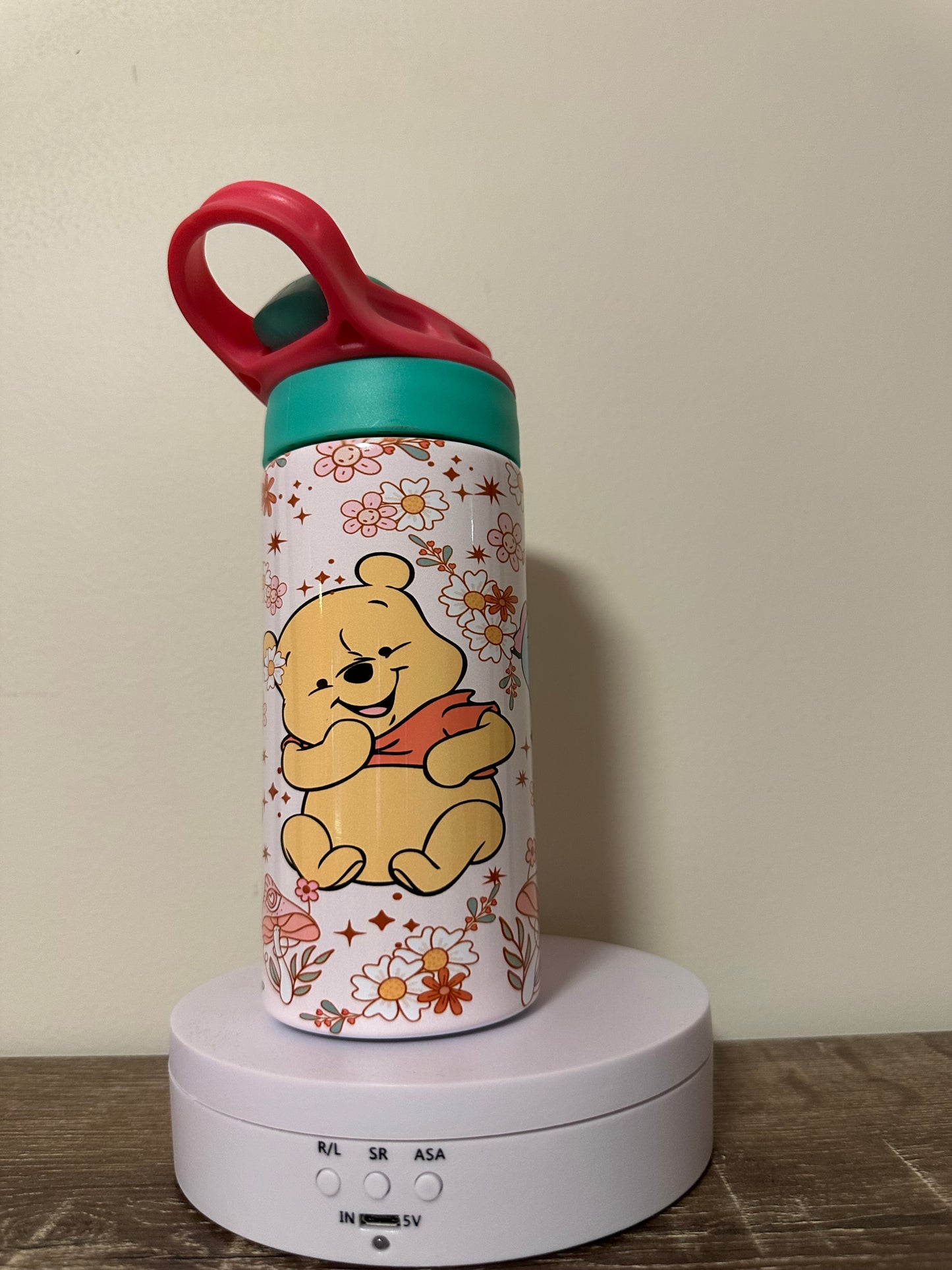 Winnie the pooh kids sublimation drink bottle